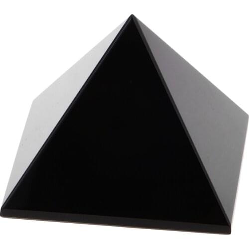 4x4x3cm Natural Obsidian Quartz Pyramid Stone Home Decoration