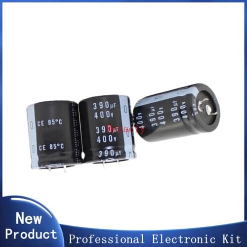 5PCS 400V 390UF 20% High frequency and low impedance in-line aluminum electrolytic capacitors long life Brand new authentic