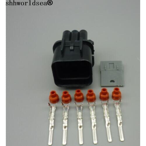 Shhworldsea 6 Pin male Auto Head lamp connector,Car waterproof Electrical connector plug PB621-06020 for HYUNDAI,KIA,Elantra etc