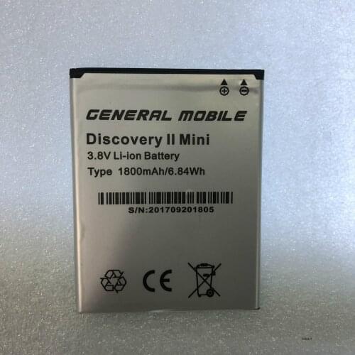 Battery 2000mAh Replacement Battery for General Mobile Discovery II Mini Discovery 2 Mini Cellphone battery