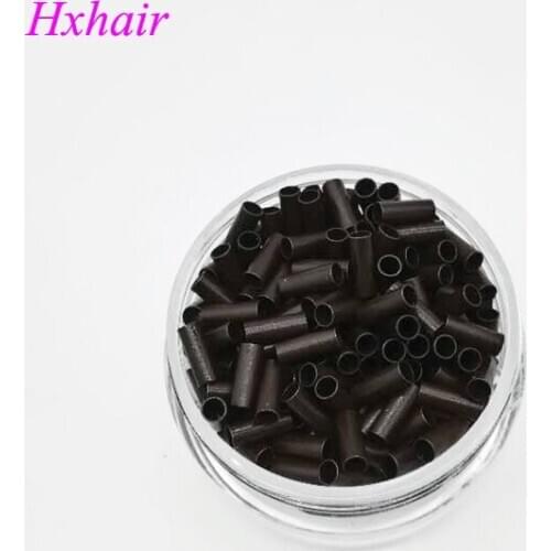 Freeshipping- 1000pcs 2.8mm Copper Tube Micro Rings / Links Beads / Black D-Brown Brown L-Brown Blonde