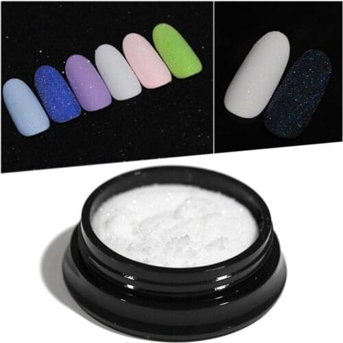 Nail Glitter Powder Shiny Sugar Sandy Candy Nail Art Glitter Pigment Powder Dust for Nail Art Decoration UV Gel Polish DIY