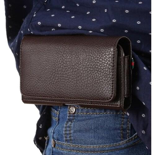 Wallet Bag Belt Holster Shell Buckle Wear Mature Mobile Phone Cover Case