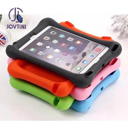 Case For iPad 9.7 2017 2018 cover Soft Silicone Stand Kids Shock proof Tablets Funda For iPad Air 1 2 Case For iPad Pro 9.7 case