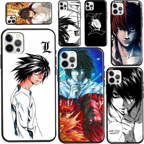 L Death Note Case For iPhone 12 Pro Max mini 6S 7 8 Plus SE 2020 Case For iPhone 11 Pro Max XS X XR