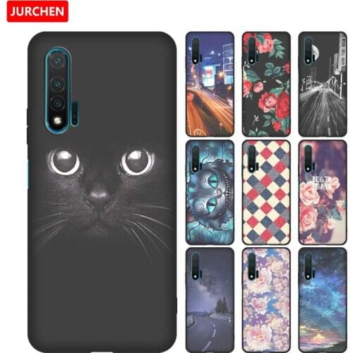 JURCHEN Phone Case For Huawei NOVA 6 Case For nova Cover 6.57' Luxury Printed Silicone TPU Back Cover For Huawei Nova6 Cases