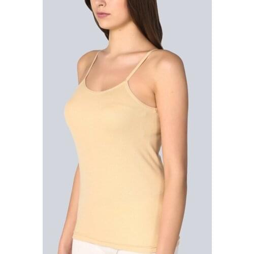 Passion Women 'S Black 3'lü Package Cotton Ribana Rope Strap Singlet 2021 skin color high quality sleeveless women undershirt