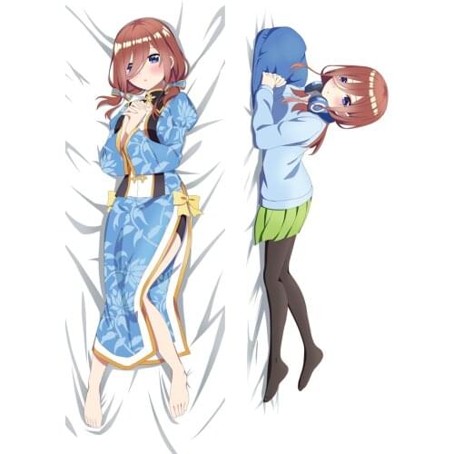Anime Dakimakura The Quintessential Quintuplets Nakano Miku Bedding Pillowcase Double-sided Hugging Body Pillow Cover