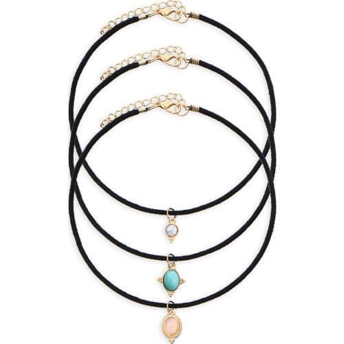 Hot Sale Retro Statement Tassel Necklace Women Color Multilayers Chain Choker Necklaces Pendant Jewelry
