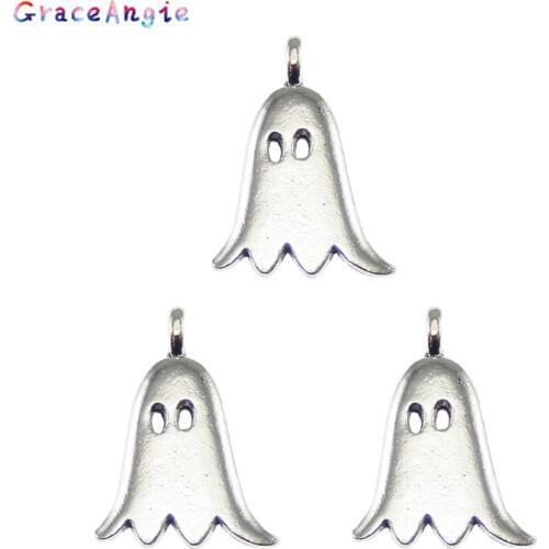 GraceAngie 30pcs Antiqued Jewelry Devil Shape Tone Vintage Charms drop shipping Jewelry Accessories DIY Crafts 14*20mm