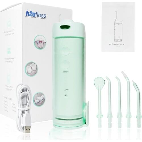 Portable Water Flosser 5 Modes Oral Irrigator USB Rechargeable Teeth Flusher Dental Water Flosser Portable Dental Teeth Cleaner
