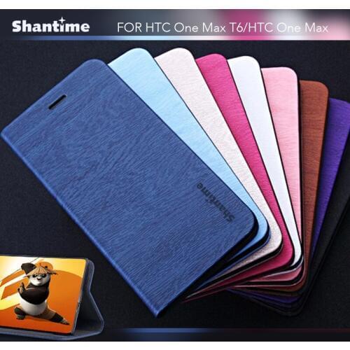 Book Case For HTC One Max T6 Case Luxury Flip Leather Phone Case Silicone Back Cover For HTC One Max Business Wallet Case