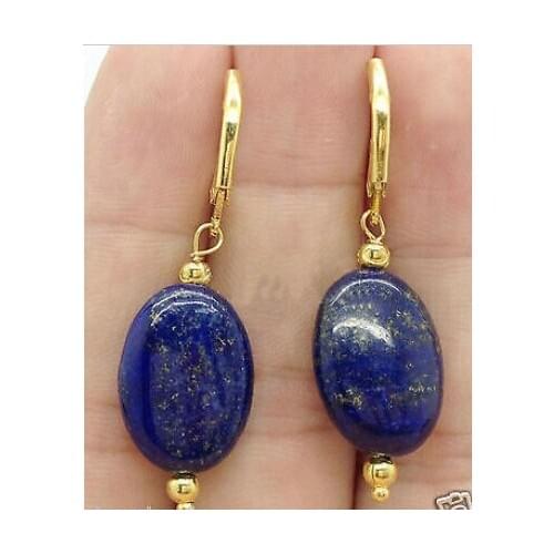 Beautiful blue lapis lazuli hook Earrings