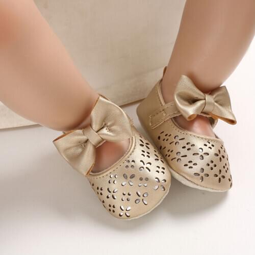 0-18M Newborn Infant Baby Crib Shoes Boy Girl Soft Soles Leather Crib Soft Anti-slip Sole Shoe Sneaker