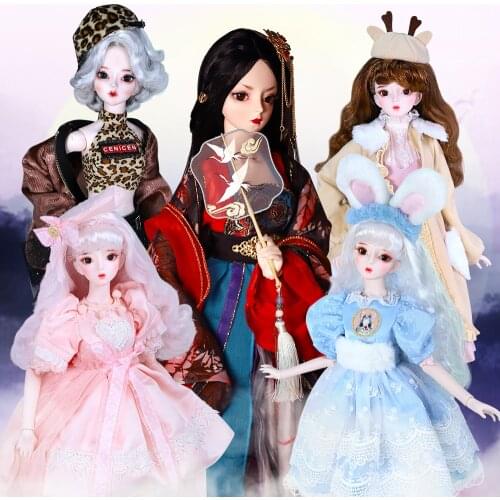 DBS Dream Fairy 1/3 BJD doll Fantasy Collection mechanical joint Body Including hair eyes clothes 62cm height girls SD