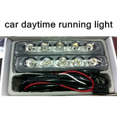Best price sale 2 pieces Car Daytime Running Lights LED DRL Daylight Super White 12V 1.5W Head Lamp