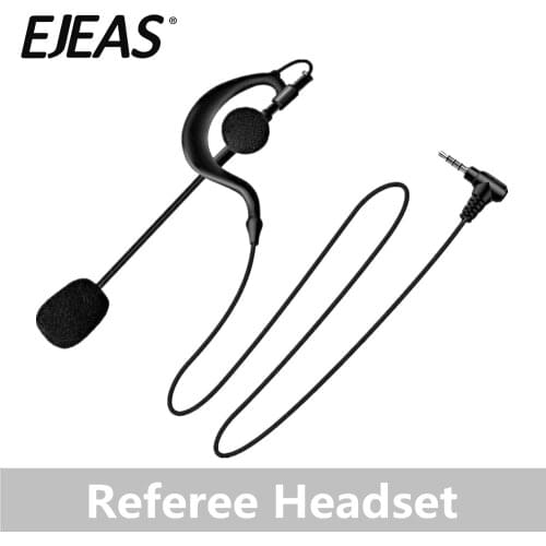 EJEAS Microphone Ear Hanging Headphones Football Match Referee Microphone Headphones Motorcycle Intercom Headsets