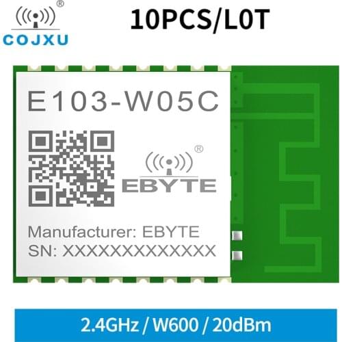 10x Small Size Wireless Wifi Module 20dBm W600 2.4GHz UART WIFI Digital Transmission Module with PCB Antenna E103-W05C ESP8266