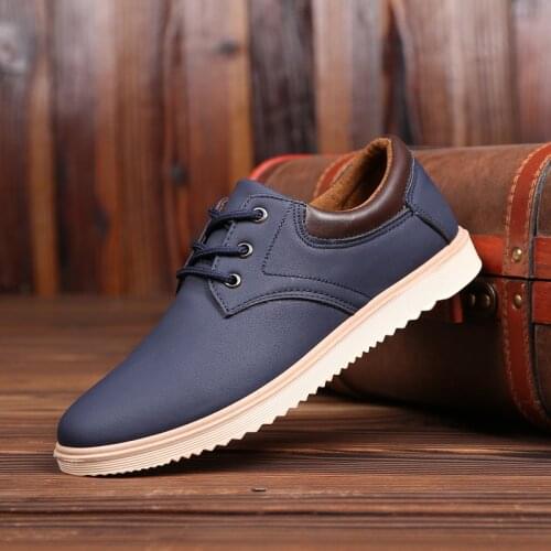 New Leather Shoes Mens Flats Oxfords Shoes Fashion Design Men Causal Shoes Lace-Up Leather Shoes For Men Sneaker Oxford 336