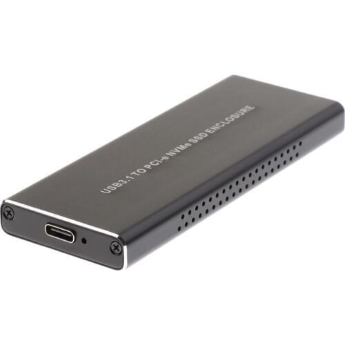 NVME SSD Enclosure,10Gbps USB3.1 Gen2 to NVMe Enclosure,M2 SSD Key M to USB C Adapter Case,PCIe SSD Enclosure for Windows Mac OS