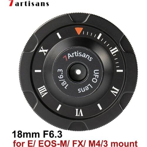 7artisans 18mm F6.3 Human lens APS-C MF Human Camera Lens for Sony E Canon eos-m Fuji FX M4/3 mount Cameras