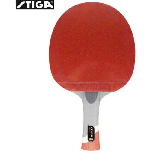 Genuine Stiga PRO CRYSTAL Quality 4 stars Table Tennis Racket Ping Pong Paddle 7-ply wood ITTF Approved Rubber for Tournament