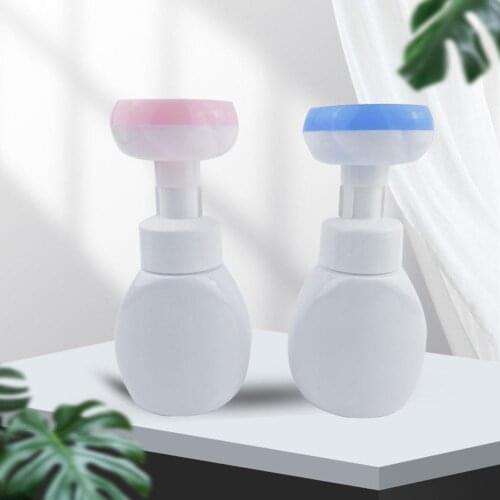 Mousse Bubble Bottle Foam Bottle Liquid Soap Dispenser Flower Shape Foaming Pump Empty Bottle Plastic Lotion Shampoo Cosmetic
