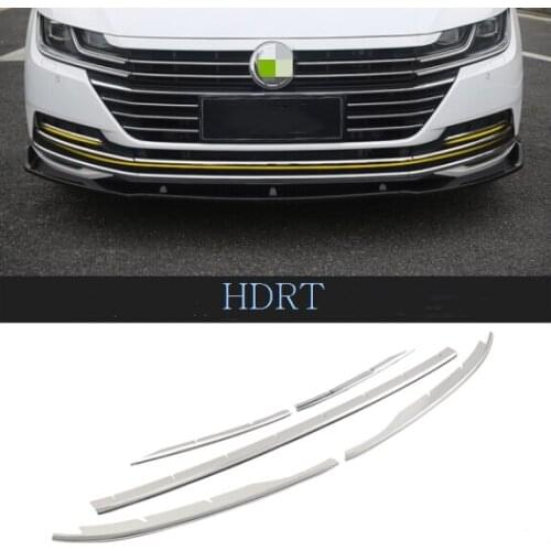 Car Front Grille Cover Trim Molding stainless steel Protector Sticker for VW Volkswagen Arteon CC 2017 2018 2019 2020