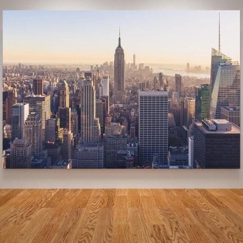 New York Skyscrapers Posters and Prints Landscape Photos of Urban Building Wall Art Pictures Canvas Painting Home Decoration