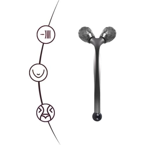 3D Thin Face Roller Y Shape 360 Rotate Silver Facial Full Chin Body Lift Skin Tightening Wrinkle Remover Massage Relaxation Tool