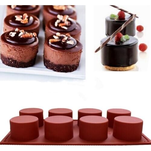 Silicone Pudding Mold Cake Pastry Baking Round Jelly Gummy Soap Mini Muffin Mousse Cake Decoration Tools Bread Biscuit Mould