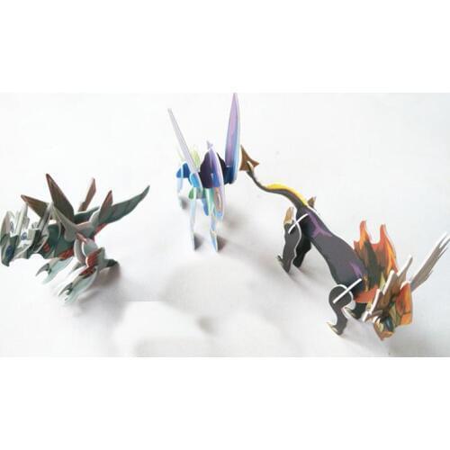 Stereoscopic 3 D Puzzle Cards Mini Doll Assembled Plastic Toys Gifts Unisex Animals 2021