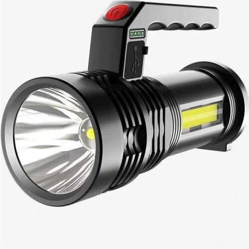 Light Rechargeable Flashlight Outdoor Camping Flashlight High Fire Long-range Portable Lamp Searchlight Light Flashlight