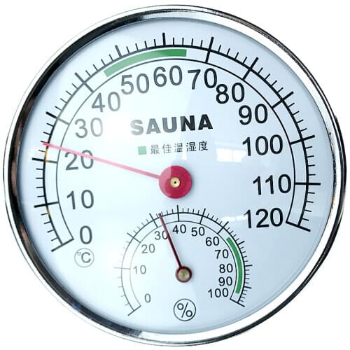 Sauna Thermometer and Hygrometer 2 in 1 Indoor Humidity Temperature Measurement Sauna Room