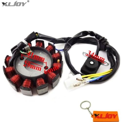 XLJOY GY6 125 Magneto Coil 12 Poles Coils Ignition Stator For GY6 125cc 150cc Moped Scooter ATV Quad Pit Dit Bike