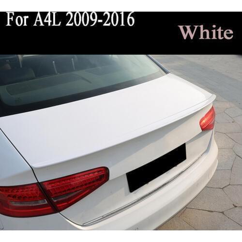 Carbon fiber Car Tail Fins Trim Rear Spoiler For Audi A4L 2009 2010 2011 2012 2013 2014 2015 2016