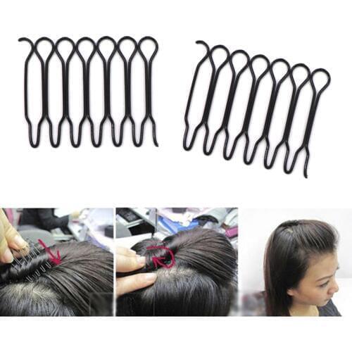6pcInvisible Hair Clips For Women Girls Hair Accessory Black Hairclip Hair Ornaments Hairpins Black Hairgrips Bun Maker Barrette