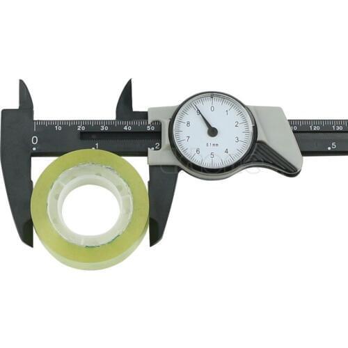 1pc 150mm 6inch Dial Caliper Plastic Vernier Caliper 4 Way Gauge Micrometer Hot H02