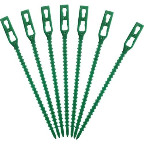 100PCS Tree Ties Adjustable Plant Ties Garden Ties Flexible Plant Cable Ties for Supporting Rose Shrub Plants Garden Supplies