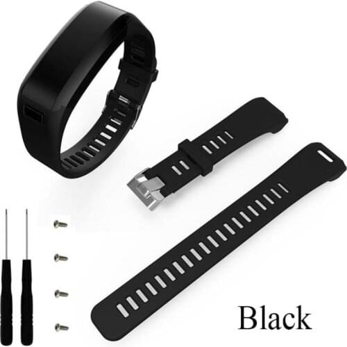 100PCS For Garmin Vivosmart HR Replacement watchband Fashion Sport Silicone Band Wrist Strap Wearable Devices Accessory