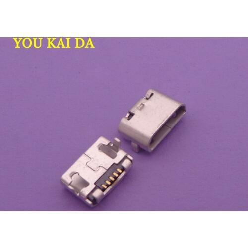 20pc Mobile phone USB Jack Cable socket Small Horn MINI Micro female usb charging port connectors for Gionee GN700T GN700W GN320