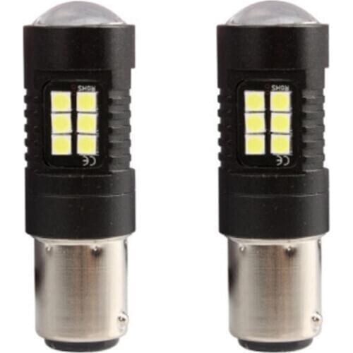 200Pcs/Lot Car LED Turn Signal 1156 BA15S 3030 21SMD Reversing Lamp Stoplight LED Light Emitting Diode White Red Yellow
