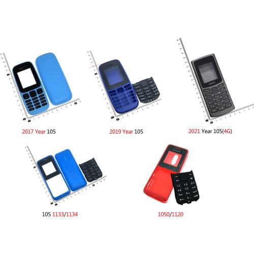 Housing Cover Full Complete Mobile For Nokia 105 2019 version 2017 105 RM-1133 RM-1134 1050 RM-1120 case Keypad Back Battery