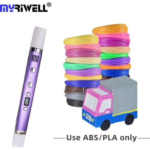 Myriwell 3D Pen 5V 2A For Kids Design Creative Toy Gift DIY High end 3D Printing Pen 1.75mm ABS/PLA/PCL filaments