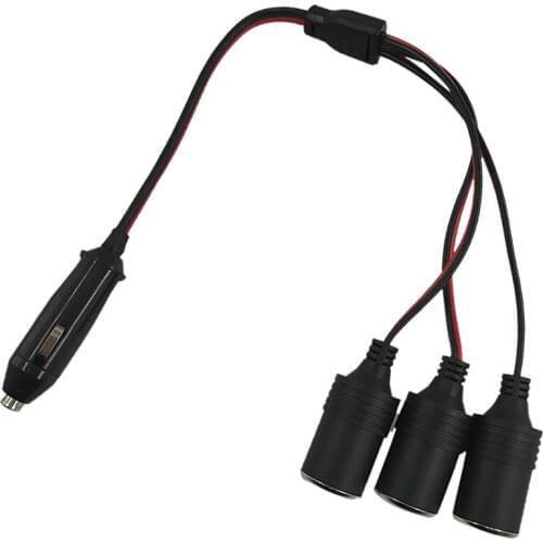 Car Cigarette Lighter 120W 10A 1 to 3 Way Splitter Female Sockets Adapter