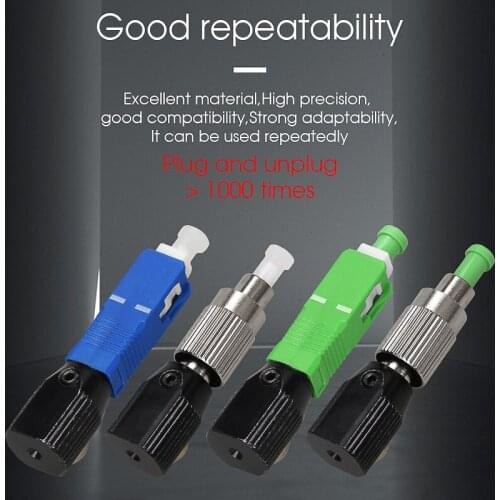 Free Shipping SC/UPC Round Bare Fiber Adapter PCL Clamp Lab Dedicated Coupler Temporary Splicing Tool