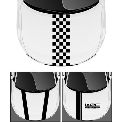 WRC Stripe Car Cover DIY Car Wrap Film Sheet Car-styling Vinyl Racing Sports Car Sticker for Ford focus Cruze Renault Universal