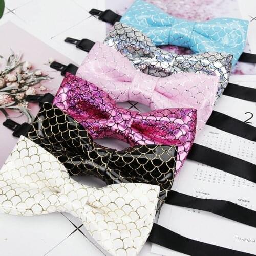 PU Leather Men Bowtie Classic Fish Bow tie For Men Women Bowknot Casual Boys Bow Ties Cravats Bow ties Wedding Party Male Tie