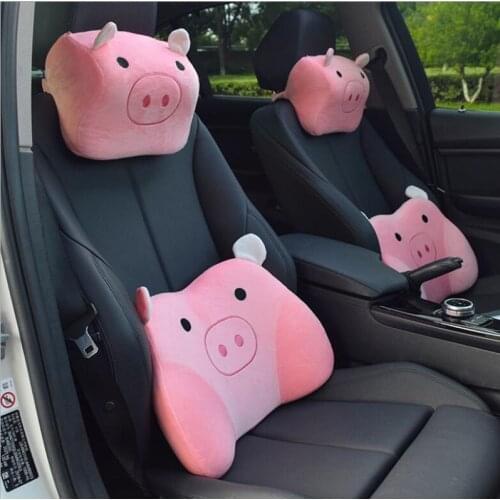 Creative Cute Cartoon Piggy Small Gift Waist Pad Cushion Waist Lumbar Pillow Neckpillow Headrest