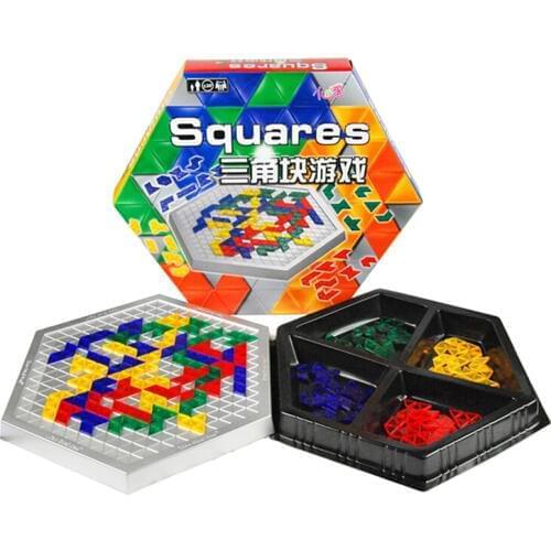 Squares Education Board Game Hexagonal Blocks Family/Party Parents with Children Box Game Entertainment